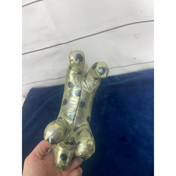 VICTORIAS SECRET PINK DOG Spots Metallic Gold Polka Dots Black VS - Picture 4 of 7